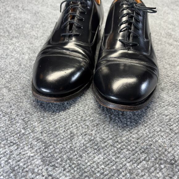 Johnston Murphy Optima Melton Cap Toe Oxford Black Leather Men 9.5D USA main image 10